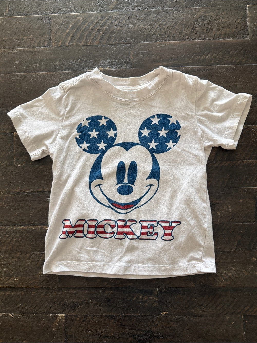 Disney Boys 3T Patriotic American Flag Mickey Mouse Tee - [ML856]